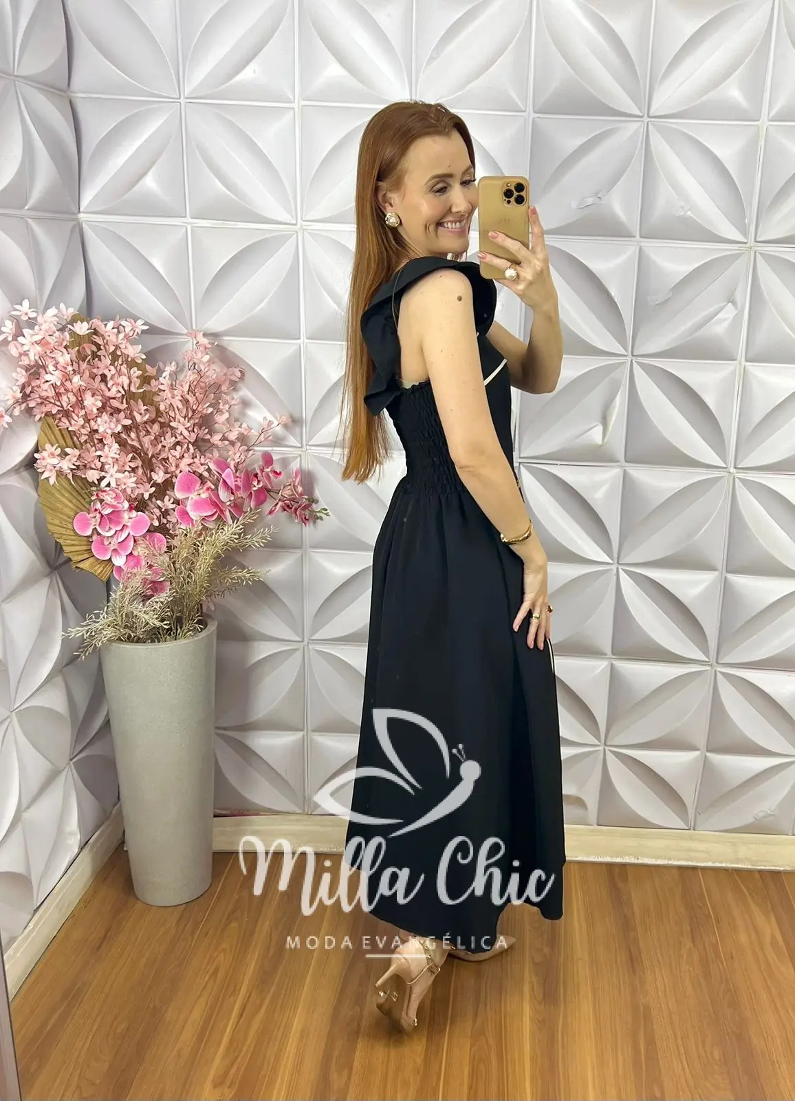 Vestido Margot em Alfaiataria – Preto – Milla Chic Vestido Margot em Alfaiataria - Preto - Milla Chic