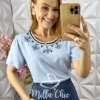 Milla Chic - millachic com br blusa eleonora em cambria linho cru copia 2 Blusa Eleonora em Cambria Linho - Azul Baby - Milla Chic