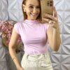 Blusa Pandora em Malha - Rosa - Milla Chic