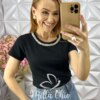 Milla Chic - millachic com br blusa rubia bordada em algodao preta 9 Blusa Rúbia Bordada em Algodão - Preta - Milla Chic