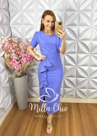 Conjunto Danila Em Alfaiataria - New Blue - Milla Chic