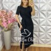 Conjunto Danila Em Alfaiataria - Preto - Milla Chic