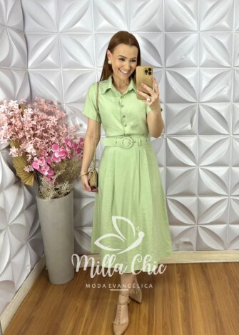 Conjunto Raíssa em Alfaiataria Marrant - Menta - Milla Chic