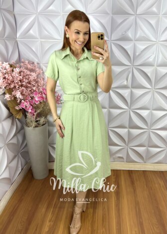 Conjunto Raíssa em Alfaiataria Marrant - Menta - Milla Chic