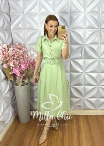 Conjunto Raíssa em Alfaiataria Marrant - Menta - Milla Chic