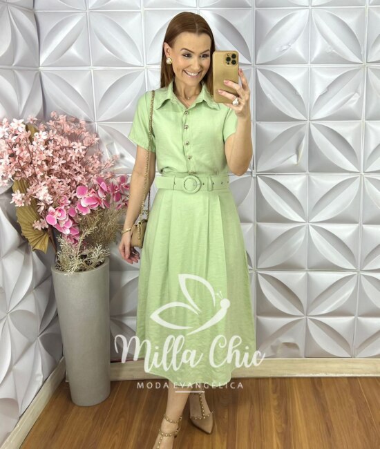 Conjunto Raíssa em Alfaiataria Marrant - Menta - Milla Chic