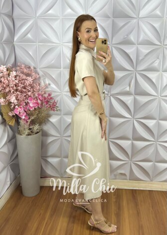 Milla Chic - millachic com br conjunto raissa em alfaiataria marrant natural 1 Conjunto Raíssa em Alfaiataria Marrant - Natural - Milla Chic