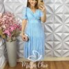 Milla Chic - millachic com br vestido giulia em tule azul 5 Vestido Giulia em Tule - Azul - Milla Chic