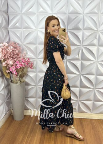 Milla Chic - millachic com br vestido gloria em viscolinho preto 10 Vestido Glória em Viscolinho - Preto - Milla Chic