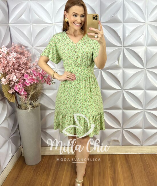 Vestido Glória em Viscolinho - Preto - Milla Chic