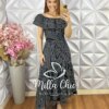 Milla Chic - millachic com br vestido joice em crepinho listras pampb 11 Vestido Joice em Crepinho - Listras P&B - Milla Chic