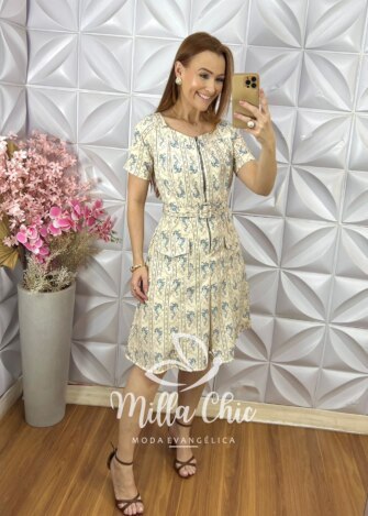 Milla Chic - millachic com br vestido joice em crepinho listras pampb 3 Vestido Joice em Crepinho - Listras P&B - Milla Chic