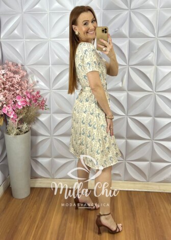 Milla Chic - millachic com br vestido joice em crepinho listras pampb 5 Vestido Joice em Crepinho - Listras P&B - Milla Chic