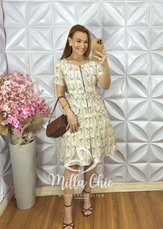 Milla Chic - millachic com br vestido joice em crepinho listras pampb 6 Vestido Joice em Crepinho - Listras P&B - Milla Chic
