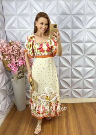 Milla Chic - millachic com br vestido jordana em viscolinho amarelo pastel 2 Vestido Jordana em Viscolinho - Amarelo Pastel - Milla Chic