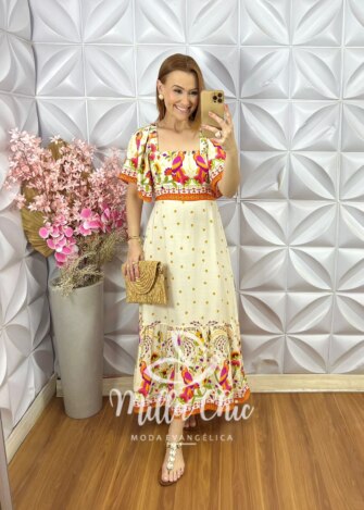 Milla Chic - millachic com br vestido jordana em viscolinho amarelo pastel 5 Vestido Jordana em Viscolinho - Amarelo Pastel - Milla Chic