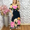 Milla Chic - millachic com br vestido jordana em viscolinho preto copia Vestido Jordana Estampado - Verão - Milla Chic