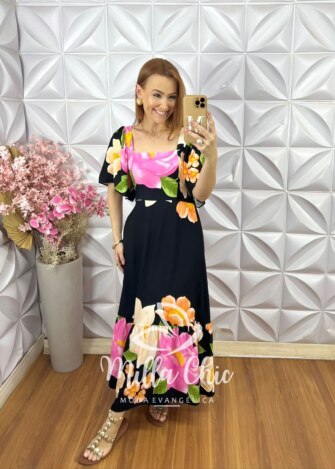 Vestido Jordana Estampado - Verão - Milla Chic