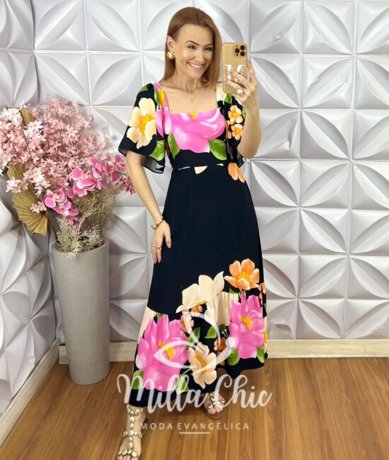 Vestido Jordana Estampado - Verão - Milla Chic