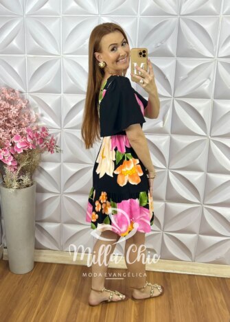 Milla Chic - millachic com br vestido jordana estampado verao copia 2 Vestido Jordana Curto - Milla Chic