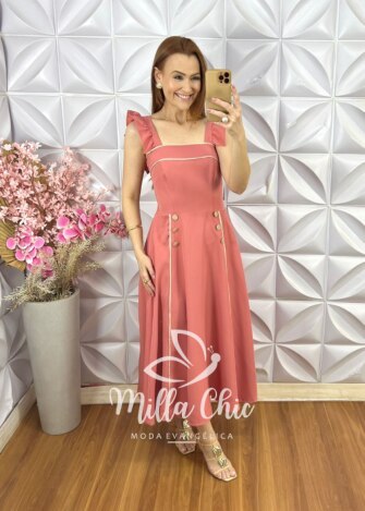 Vestido Margot em Alfaiataria - Preto - Milla Chic