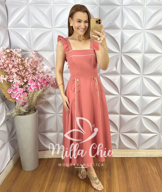 Vestido Margot em Alfaiataria - Preto - Milla Chic