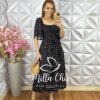 Vestido Melina Em Viscolinho - Preto - Milla Chic