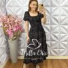 Milla Chic - millachic com br vestido melina em viscolinho preto 4 Vestido Melina Em Viscolinho - Preto - Milla Chic