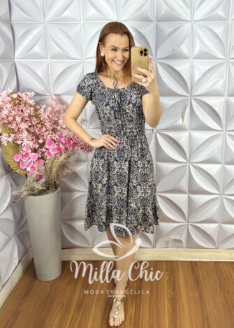 Vestido Mia Comfy  Em Viscolycra - Preto - Milla Chic