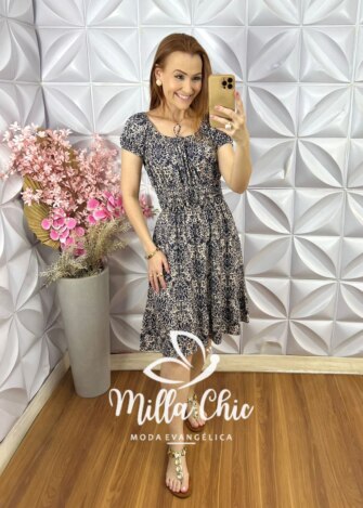 Vestido Mia Comfy  Em Viscolycra - Preto - Milla Chic