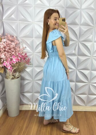Milla Chic - millachic com br vestido shirley em viscolinho verde menta copia 2 Vestido Shirley em Viscolinho - Azul Baby - Milla Chic