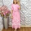 Vestido Sueli em Alfaiataria Marrant - Rosa Barbie - Milla Chic