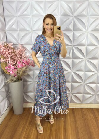 Milla Chic - millachic com br vestido taina em viscolinho preto copia 2 Vestido Pietra em Viscolinho - Azul - Milla Chic
