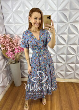 Milla Chic - millachic com br vestido taina em viscolinho preto copia 3 Vestido Pietra em Viscolinho - Azul - Milla Chic