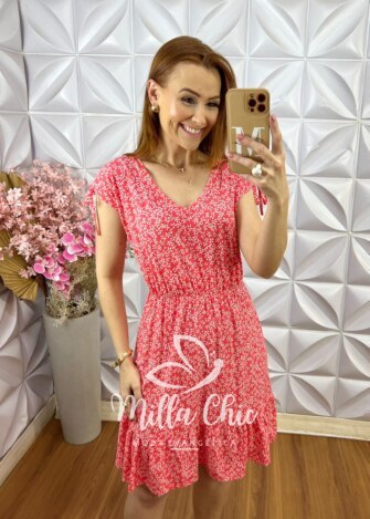 Milla Chic - millachic com br vestido veneza comfy em viscolycra vermelho goiaba 12 Vestido Veneza Comfy em Viscolycra - Vermelho Goiaba - Milla Chic