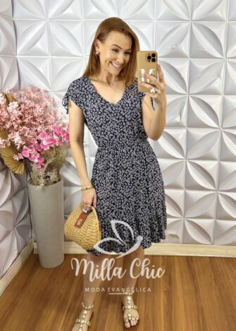 Vestido Veneza Comfy em Viscolycra - Vermelho Goiaba - Milla Chic