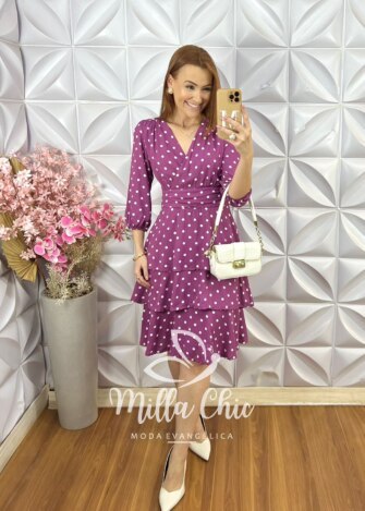 Milla Chic - millachic com br vestido veneza em viscolinho orquidea 10 Vestido Veneza em Viscolinho - Orquídea - Milla Chic