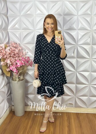 Vestido Veneza em Viscolinho - Orquídea - Milla Chic