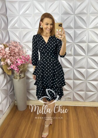 Vestido Veneza em Viscolinho - Orquídea - Milla Chic