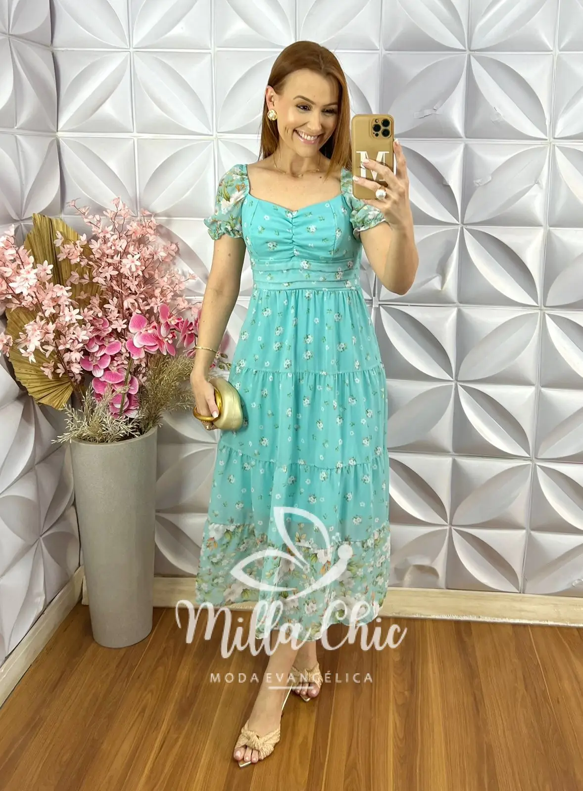 Vestido Yasmin em Chiffon – Branco – Milla Chic Vestido Yasmin em Chiffon - Branco - Milla Chic