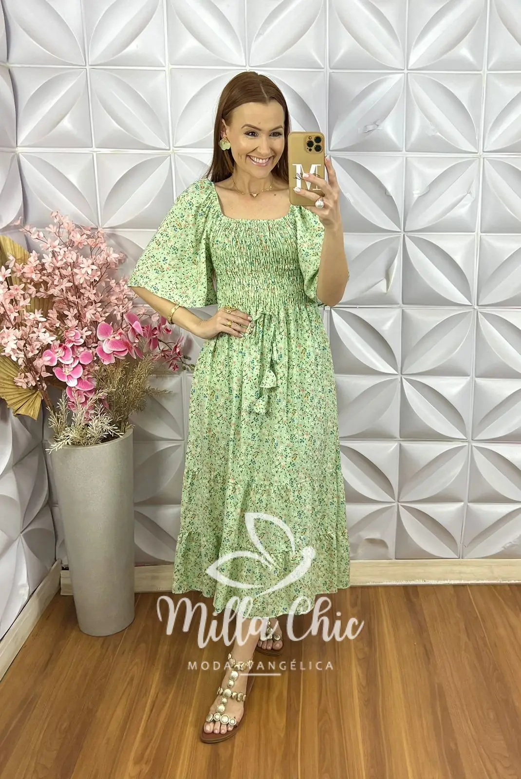 Vestido Melina Em Viscolinho – Verde Hortelã – Milla Chic Vestido Melina Em Viscolinho - Verde Hortelã - Milla Chic