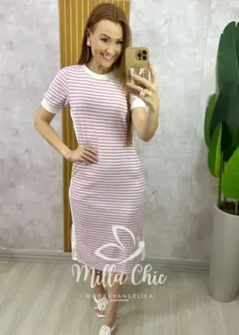 Vestido Consuelo - Rosa - Milla Chic