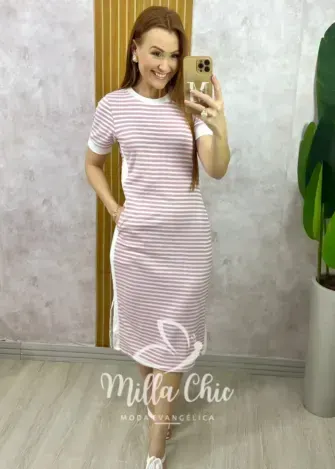 Vestido Consuelo - Rosa - Milla Chic