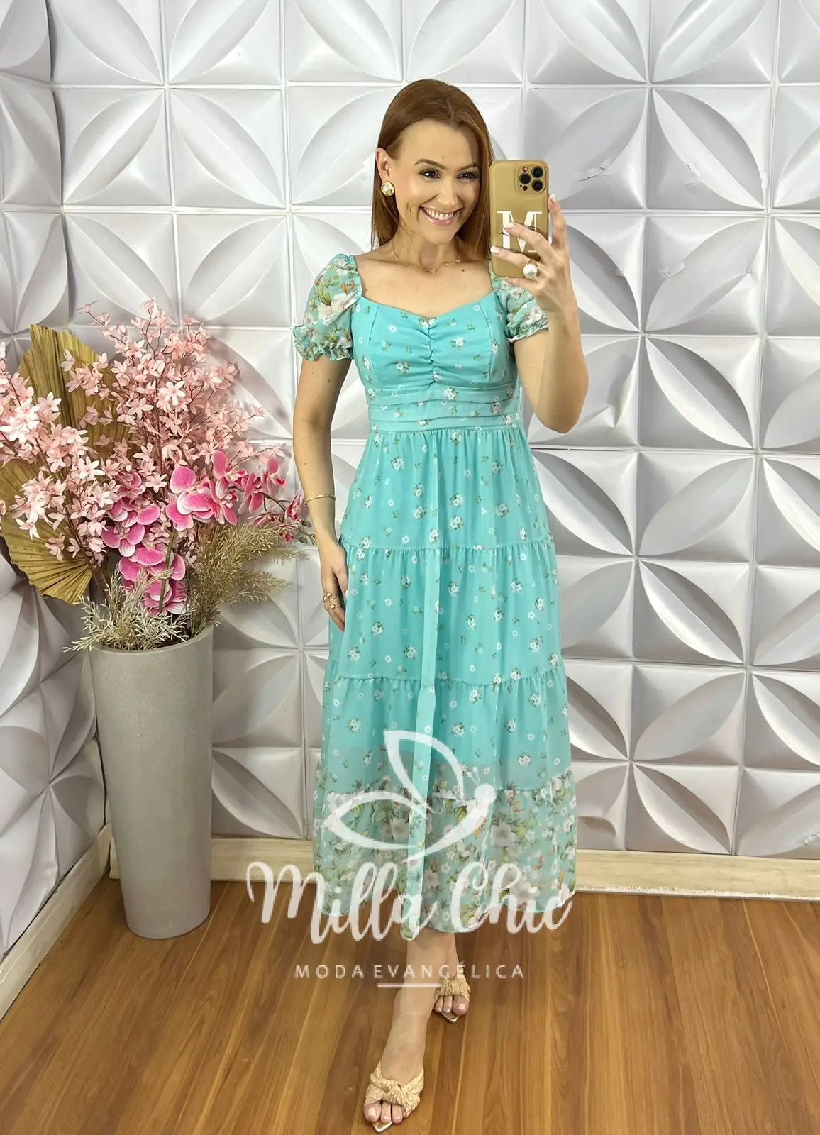 Vestido Yasmin em Chiffon – Branco – Milla Chic Vestido Yasmin em Chiffon - Branco - Milla Chic