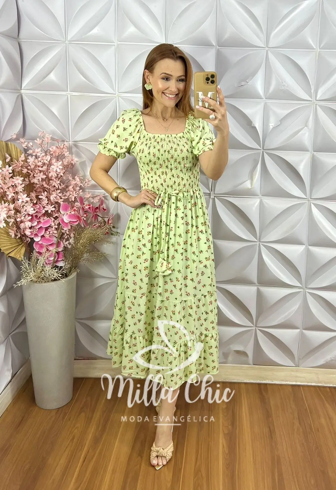 Vestido Melina Manga Princesa – Menta – Milla Chic Vestido Melina Manga Princesa - Menta - Milla Chic