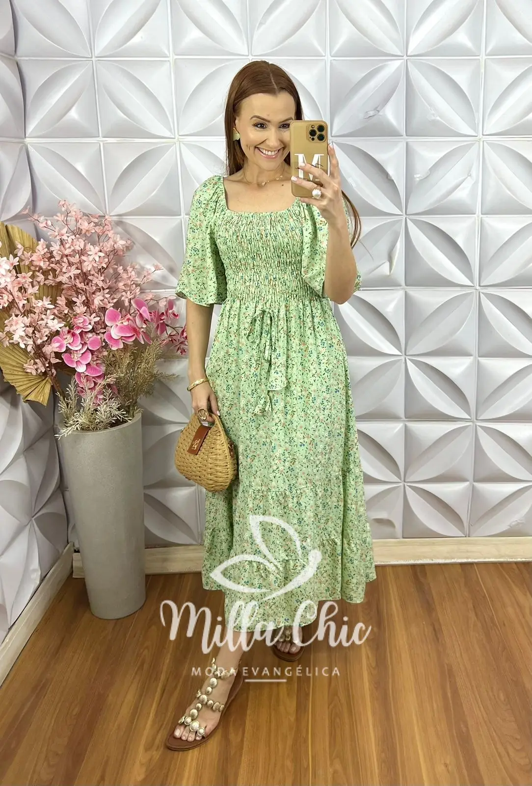 Vestido Melina Em Viscolinho – Verde Hortelã – Milla Chic Vestido Melina Em Viscolinho - Verde Hortelã - Milla Chic