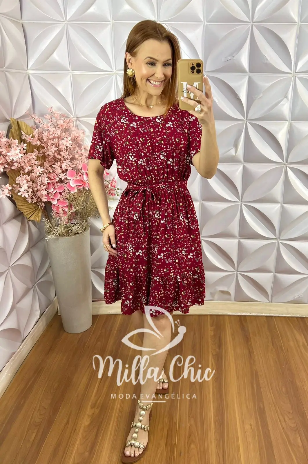 Vestido Noêmia Em Viscolinho – Bordô – Milla Chic Vestido Noêmia Em Viscolinho - Bordô - Milla Chic