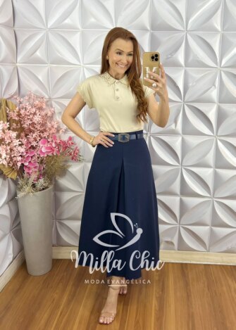 Blusa Dalva Bordada - Menta - Milla Chic