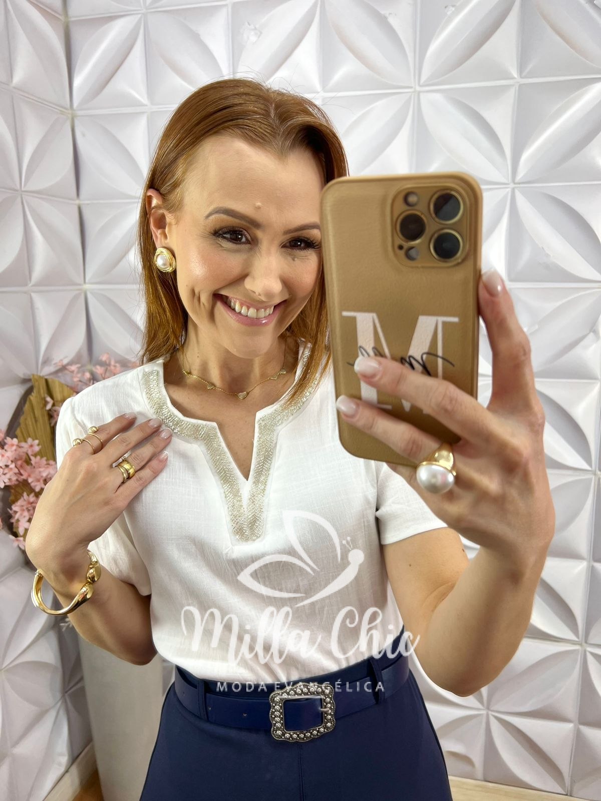Milla Chic - millachic com br blusa dalva bordada terracota copia 2 Blusa Dalva Bordada - Branca - Milla Chic