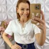 Milla Chic - millachic com br blusa dalva bordada terracota copia 3 Blusa Dalva Bordada - Branca - Milla Chic